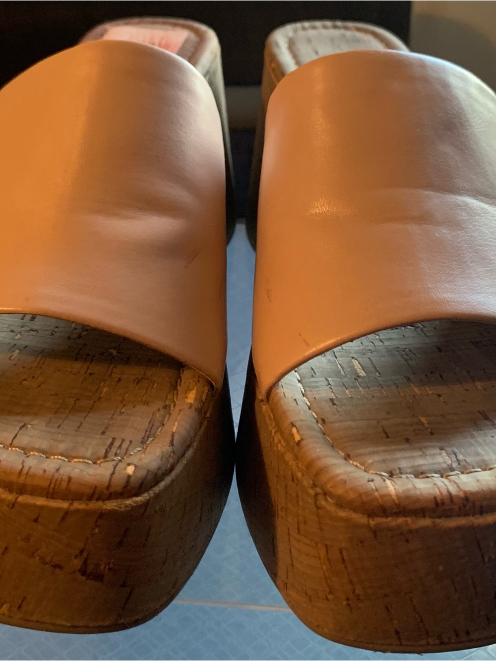 Steve Madden Blush Pink Platform Slide Sandals